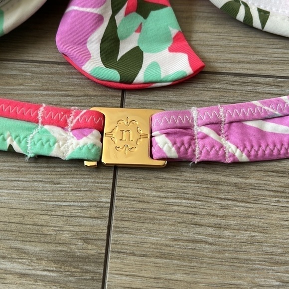 MAAJI & NANETTE LEPORE Mix and Match Floral Print Bikini Reversible Bottom M - Picture 7 of 11